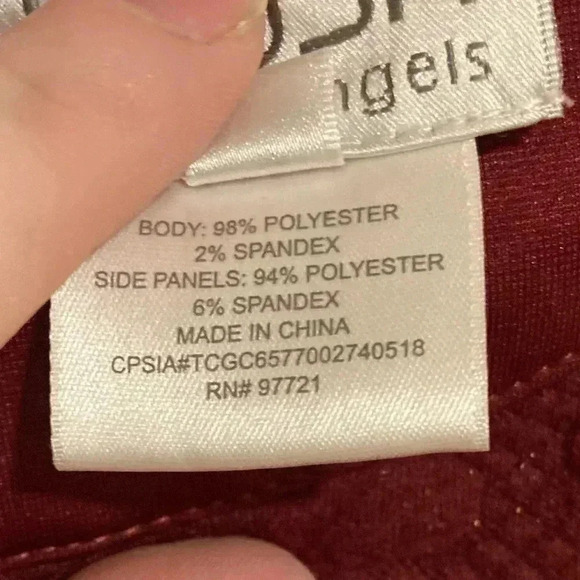 Blush by us Angels Girl’s Mini Dress Maroon Glitter Fabric Sz. 16 (No Belt) - Picture 6 of 10